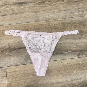 PINK Victoria's Secret Pink Lace Thong Panty